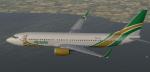 FSX/P3D Boeing 737-800 Flysafair Springboks livery package